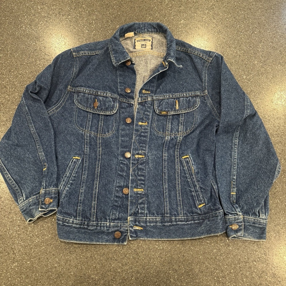 LEE 90s Womens‎ Sz S Denim Trucker Blue Jean Jacket Vintage Western